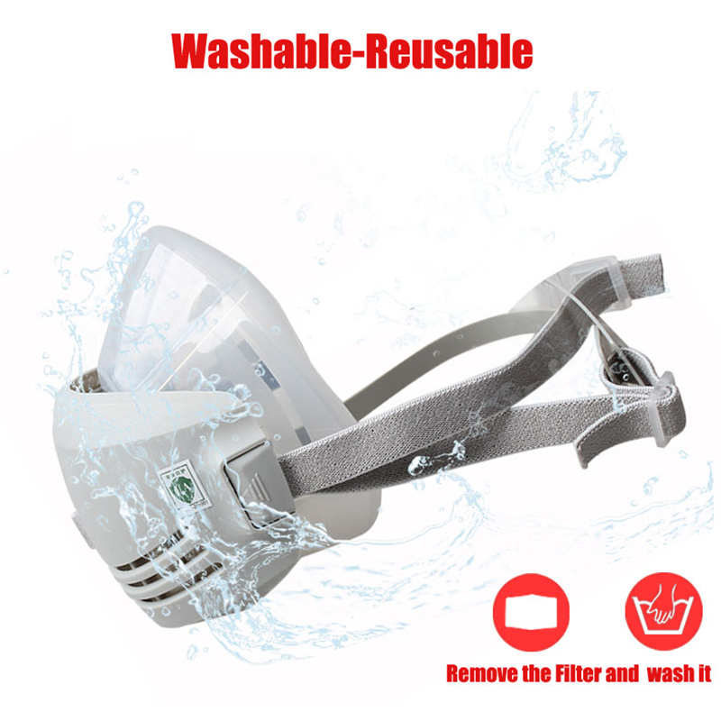 Silikon Staub-proof Gas Maske  – Respirator Half Face Bewertung und Preis